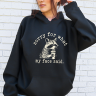 Sorry For What My Face Said Hoodie
